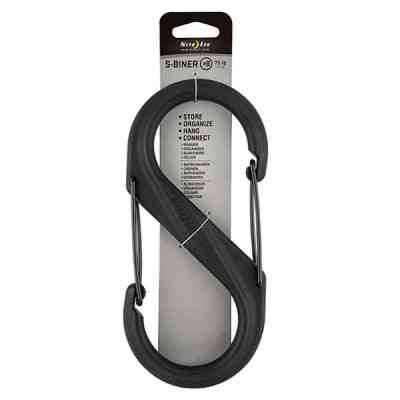 Карабин туристический Nite ize Plastic Carb S Biner Size 8 NI677 All Black (4823082709397) Винница