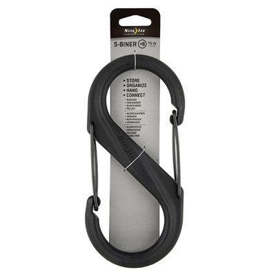 Карабін туристичний Nite ize Plastic Carb S Biner Size 8 NI677 All Black (4823082709397) Вінниця - фото 2