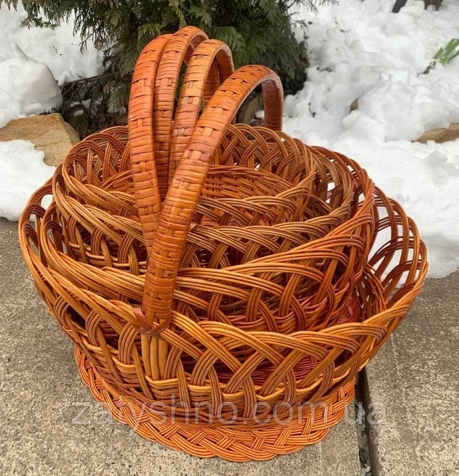 Ажурний плетений кошик із лози Київ - фото 8