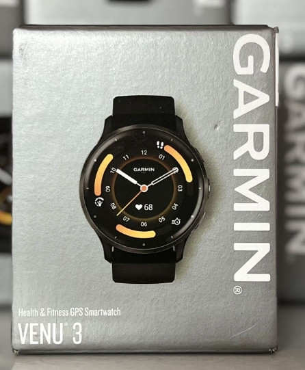 СМАРТ - Часы: Garmin Venu 3 Slate S. Steel Bezel w. Black Case. Киев - изображение 1