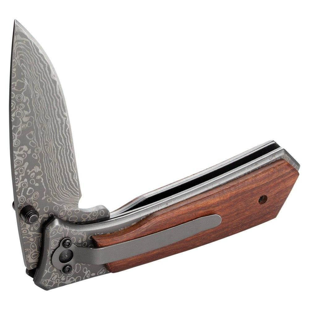 Нож раскладной 122мм (рукоятка дерево) SIGMA (4375821) Киев - изображение 7