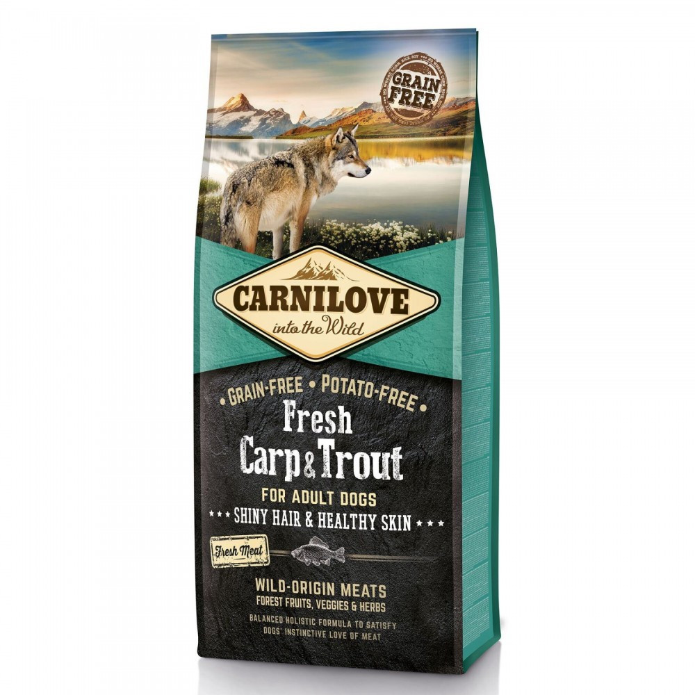 Сухой корм Carnilove Fresh Carp & Trout для взрослых собак всех пород, рыба, 12 кг Винница - изображение 1