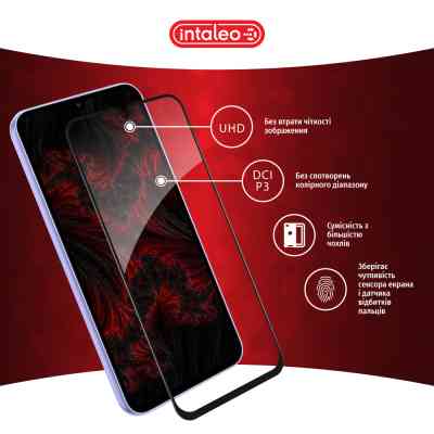 Стекло защитное Intaleo Full Glue Samsung A34 5G Black (1283126559839) Винница