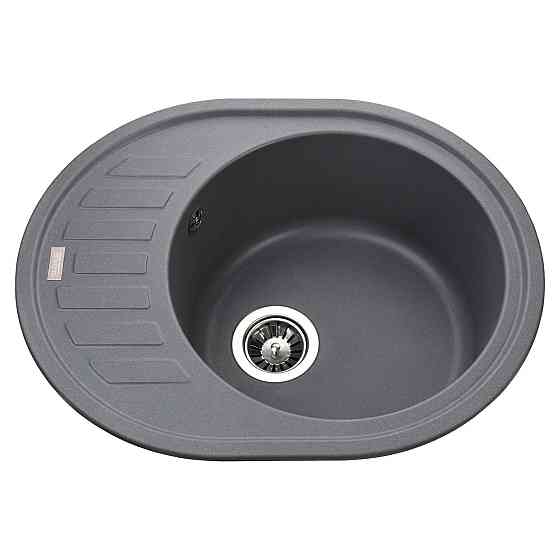 Гранитная мойка Globus Lux ARNO серый металлик 620х500мм-А0003 Киев