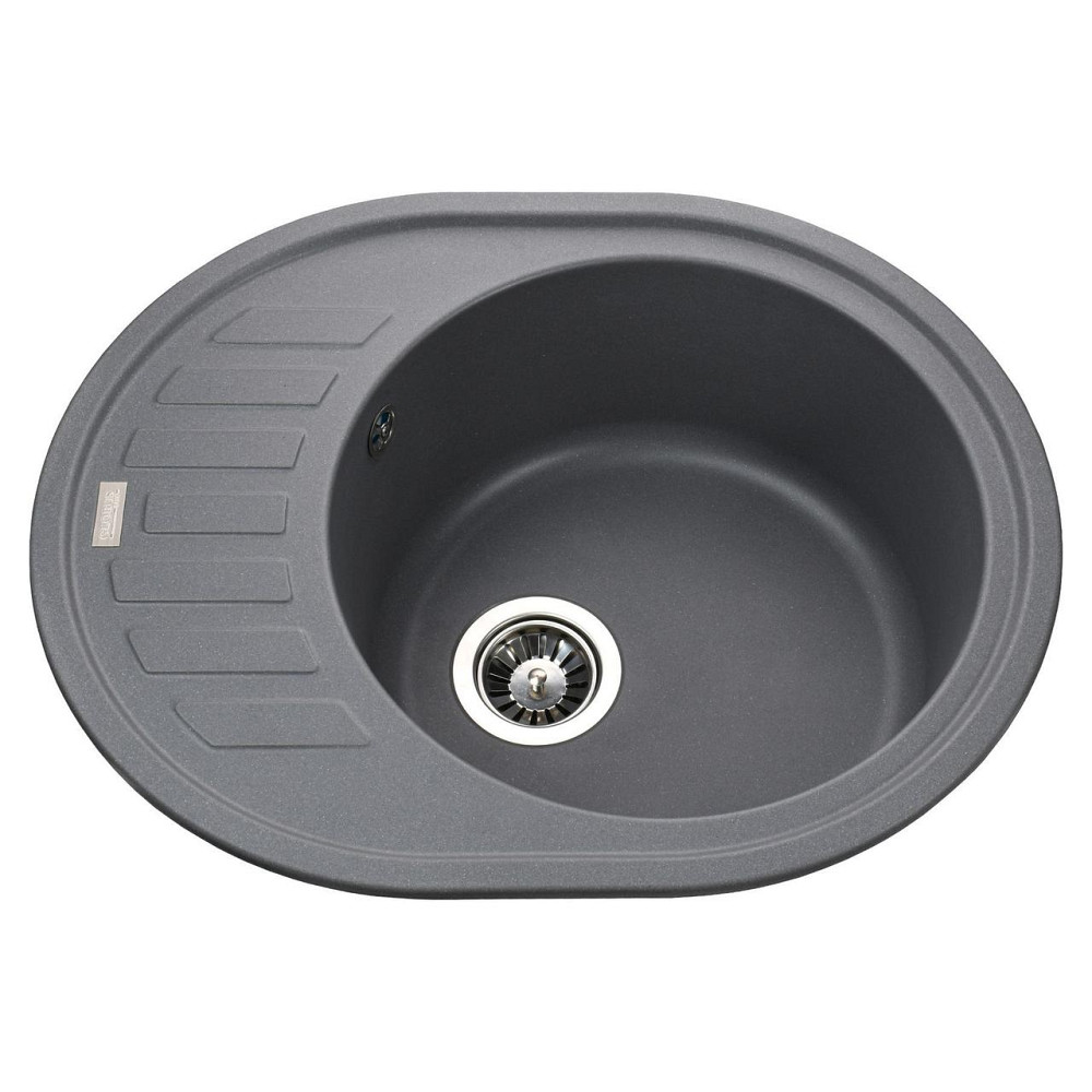 Гранитная мойка Globus Lux ARNO серый металлик 620х500мм-А0003 Киев - изображение 1