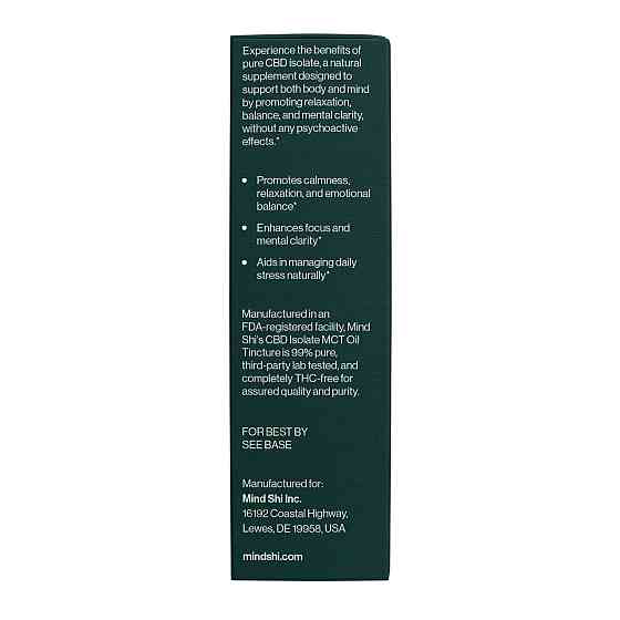 Олія канабідіол Mind Shi CBD Oil Isolate 3000 mg 10 ml апельсин Київ
