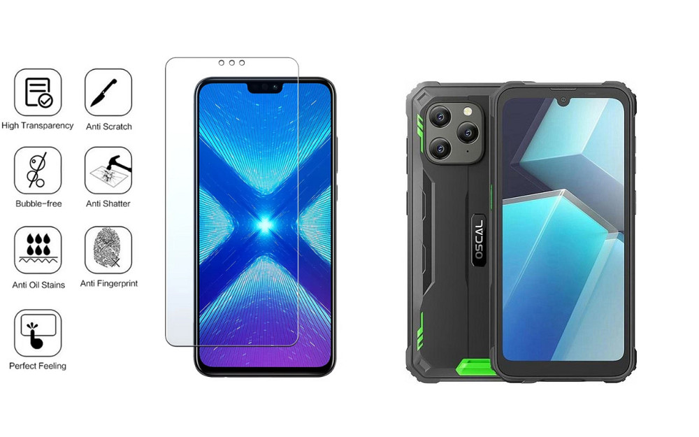 Защитное стекло NeoGlass для Blackview Oscal S70, Oscal S70 Pro – ультрапрозрачное и устойчивое Киев - изображение 4