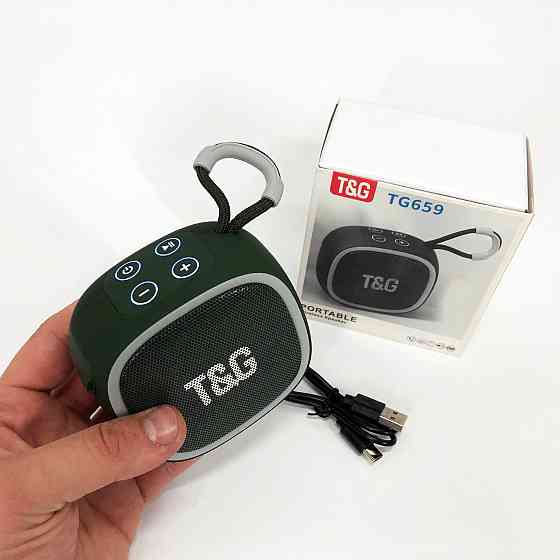 Музичні колонки для вулиці TG659, Бездротова колонка Bluetooth з радіо, Міні-колонки з підсвічуванням IA-68 Івано-Франківськ