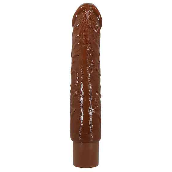 Перезаряжаемый вибратор реалистик Pretty Love - Rufus Realistic Vibrating Dildo Brown, BW-500082-1 Sex Aura Киев