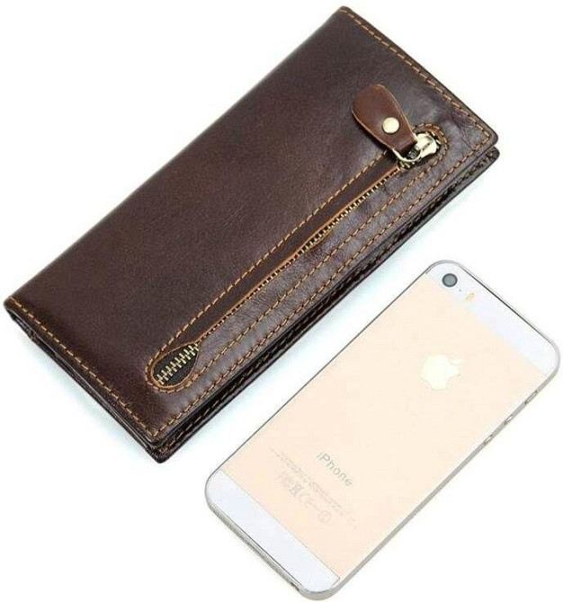 Кошелек из натуральной кожи Коричневый (Vintage) Киев - изображение 7