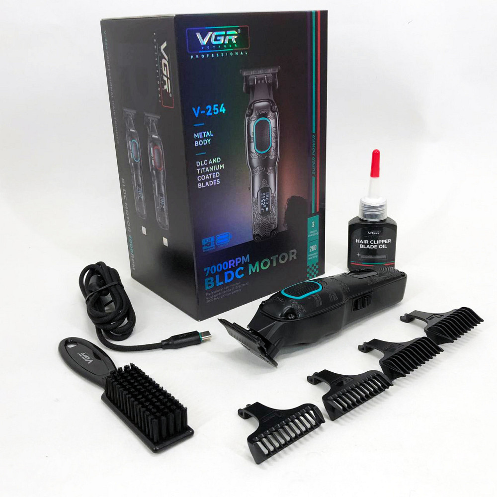 Електрична машинка для стрижки потужна VGR V-254, Професійна машинка для стрижки волосся на акумуляторі WQ-86 Івано-Франківськ - фото 5
