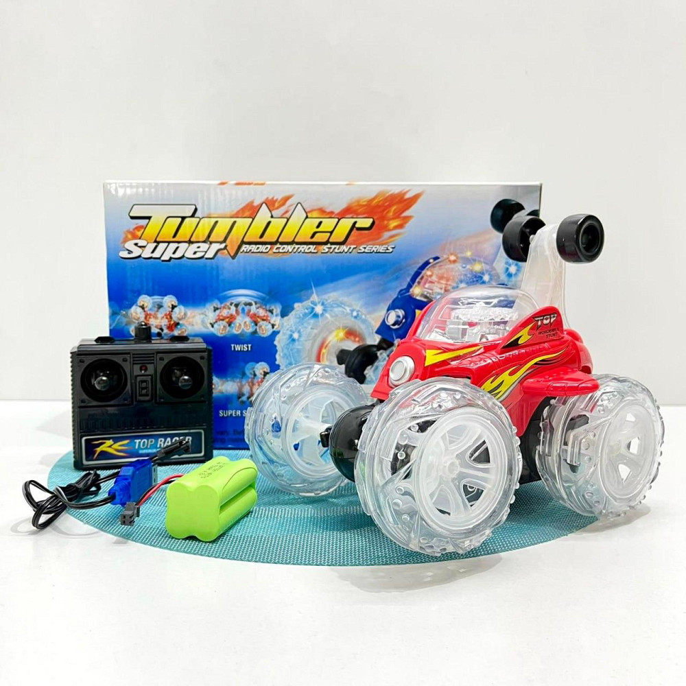 Машина Перевертень радіокерована трюкова зі колесами, що світяться 19см Червона (9996 M) Чернігів - фото 1