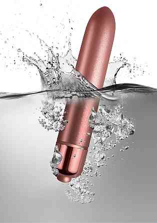 Вибропуля Rocks Off RO-90mm Touch of Velvet Rose Blush матовая, 10 режимов работы, на батарейке Sex Aura Киев