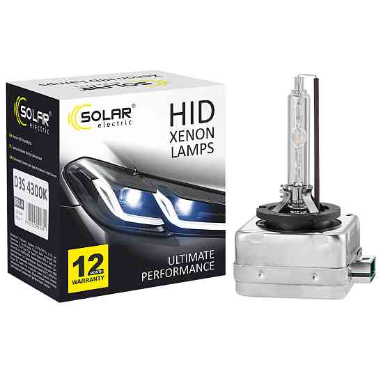 Ксенонова лампа Solar D3S 4300K, 42V, 35W PK32d-3, 2шт Львів
