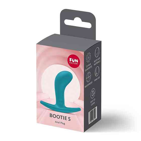 Анальна пробка Fun Factory BOOTIE S Aquamarine, діаметр 2,8 см, тонкий обмежувач Sex Aura Київ