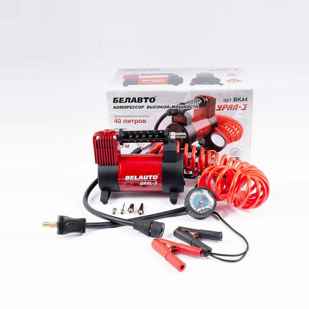Компрессор автомобильный Белавто УРАЛ-3 с зажимами АКБ Киев - изображение 2