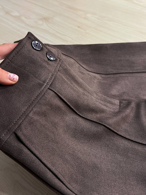 Брюки жіночі Gritana 234 палаццо під замшу коричневі, коричневий, M Київ - фото 17