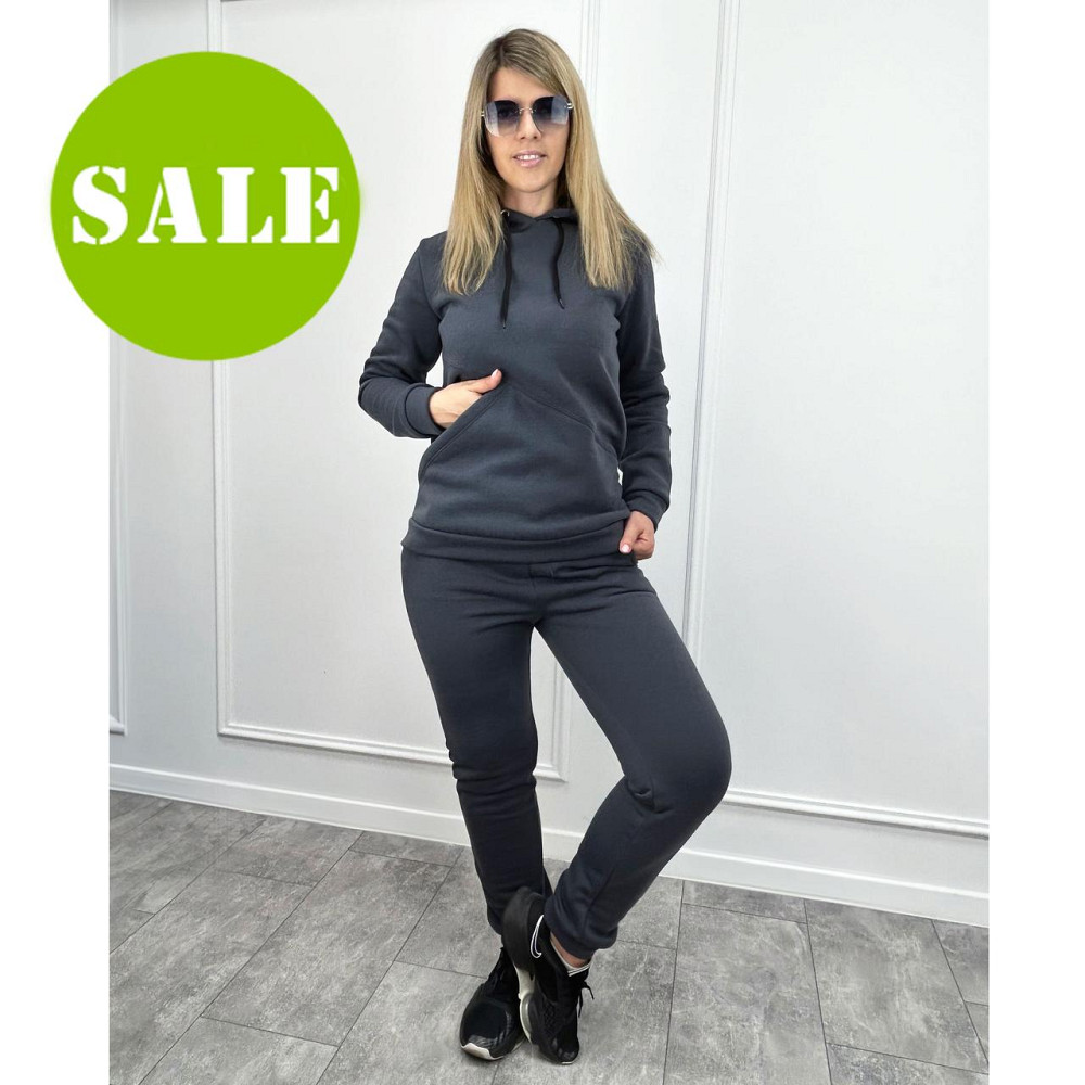 Жіночий спортивний костюм на флісі "Impuls" оптом | Батал | Розпродаж моделі Київ - фото 1