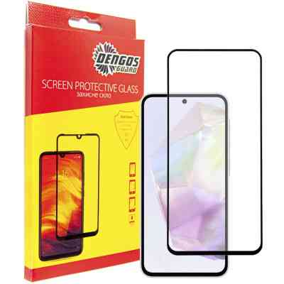 Стекло защитное Dengos Full Glue Samsung Galaxy A35 5G (black) (TGFG-344) Винница