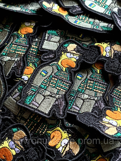 Шеврон Гомер Сімпсон (Форма контурна. На липучці) Розмір 9x5см Київ - фото 3