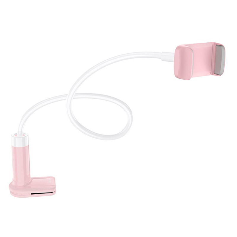 Настільний тримач для телефону з затиском Hoco PH23 Balu (Білий/Рожевий) Николаев - изображение 3