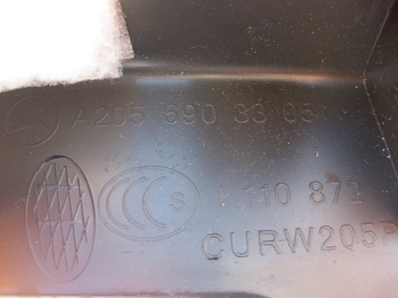 Mercedes-Benz  A2056903305 9051 Обшивка задньої правої колісної арки чорна C-Class W205 Одесса - изображение 3