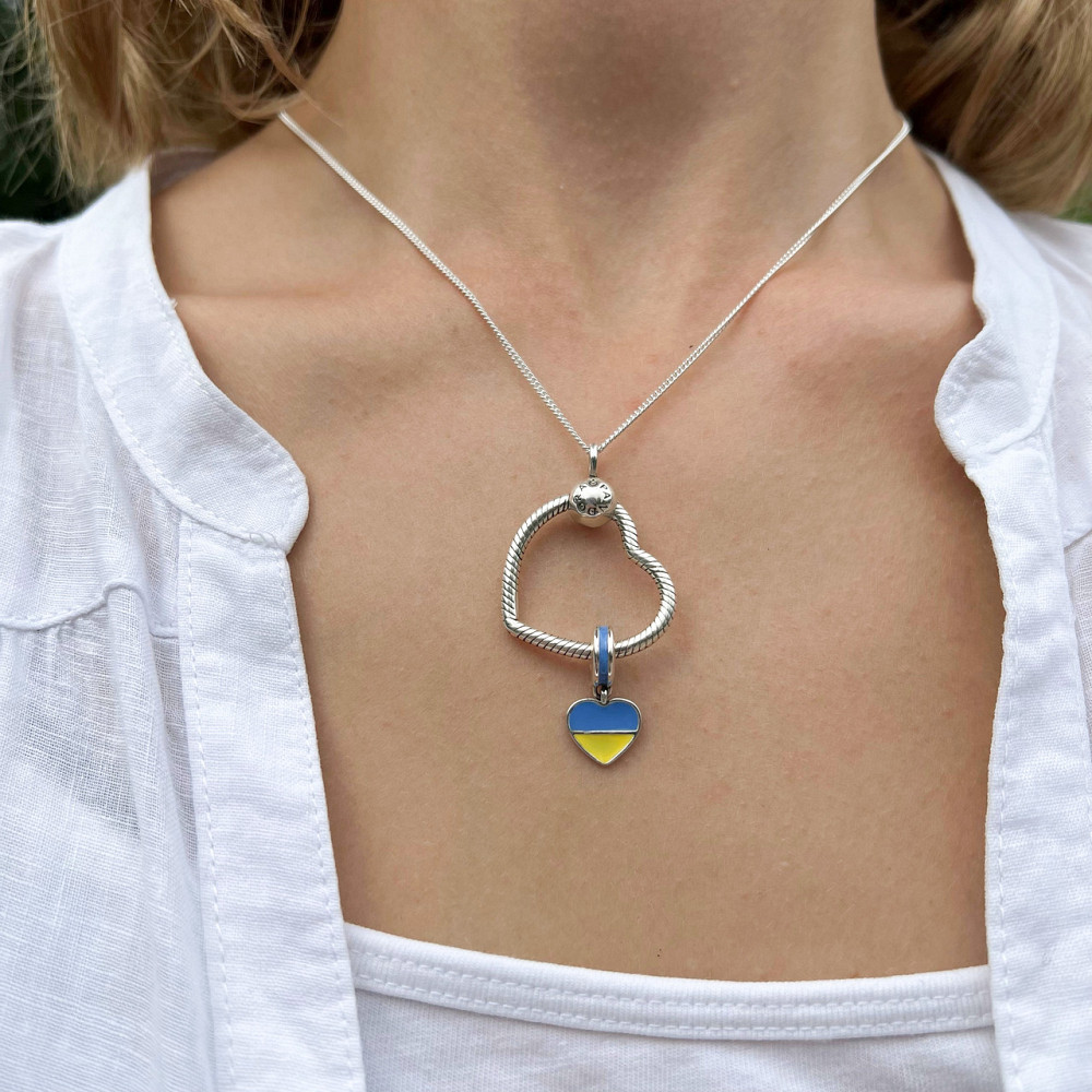 Срібний шарм-підвіска "З Україною у серці" MasterSem Київ - фото 8