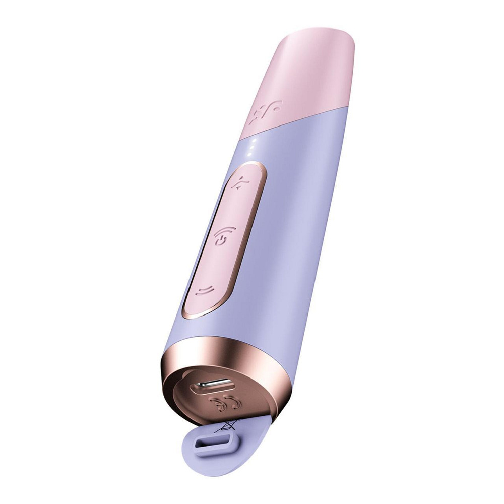 Вакуумний стимулятор Satisfyer Bold Kiss Violet, магнітна технологія 3D Air Pulse, 30 режимів роботи Sex Aura Київ - фото 4
