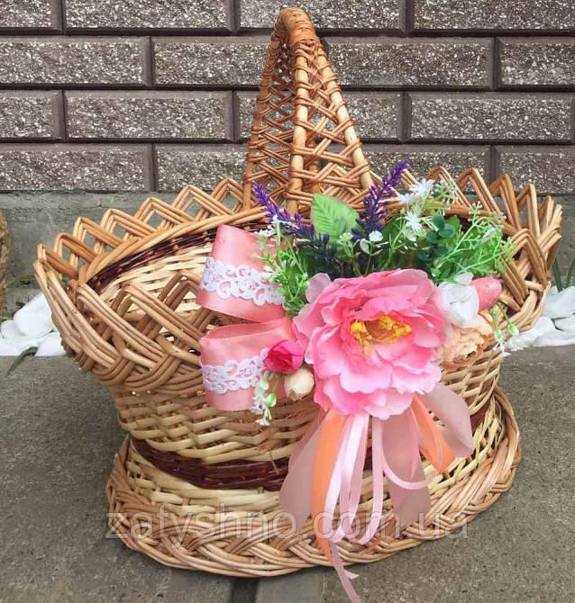 Корзина на Пасху | плетеная корзина из лозы | корзина пасхальная | корзина на Пасху Киев - изображение 1