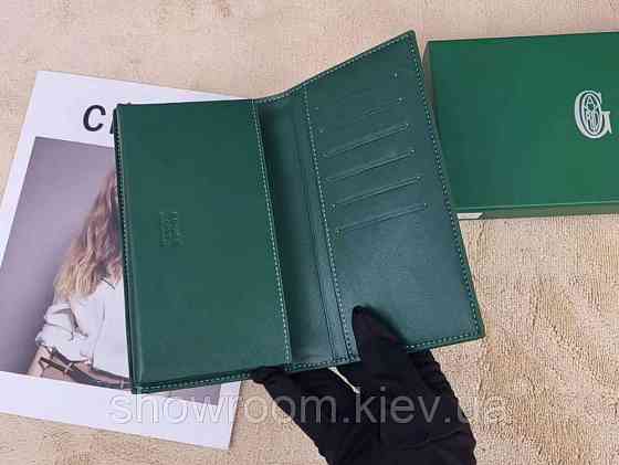 Чоловічий гаманець з відділенням для телефона Goyard (099) Lux green Київ