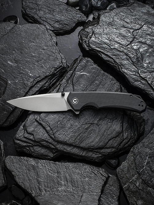 Нож складной туристический Civvi Brazen, (8.8 см) 14C28N / G10 черный Киев - изображение 8
