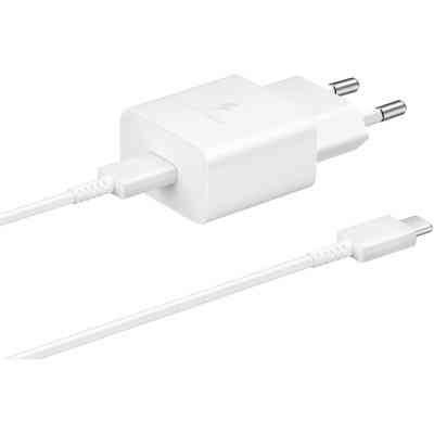 Зарядное устройство Samsung USB-С 15W White + Cable USB-C 1m (EP-T1510XWEGEU) Винница