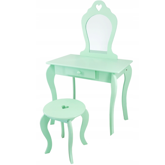 Дитячий туалетний столик Chomik ELSA з дзеркалом + стілець бірюзовий Київ
