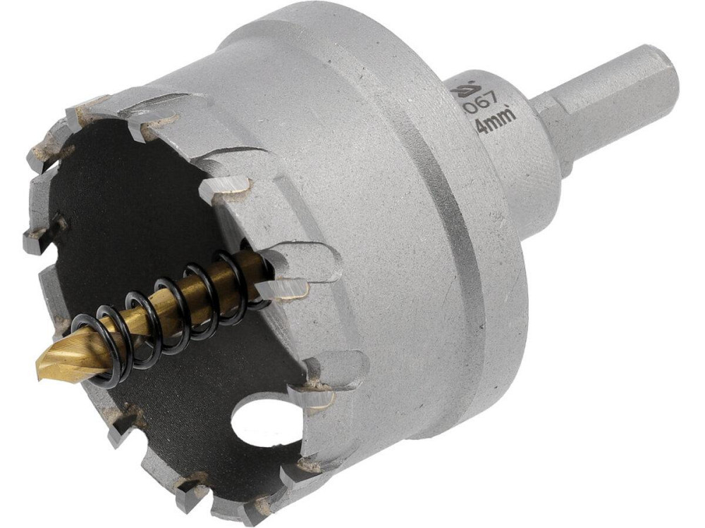 Свердло коронка по металу TCT YATO: Ø54 x 103 мм, товщ. до 25мм, з напрямним, 6-гран. хвост 3/8" [6] Одеса - фото 1