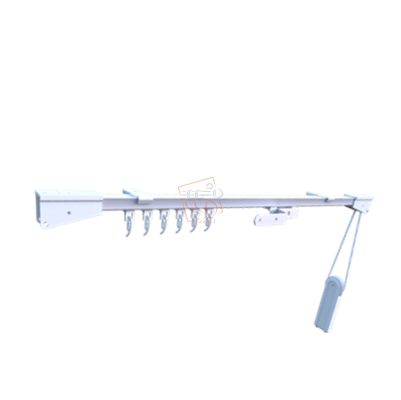 Карниз для штор профіль CKS (в зборі) Білий на 1 каретку штори відкриваються з одного боку 3.1 Бровари