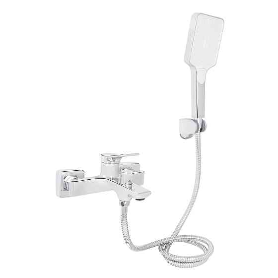 Змішувач для ванни Qtap Arvin з душовим гарнітуром QTARV259CRM48640 Chrome Київ