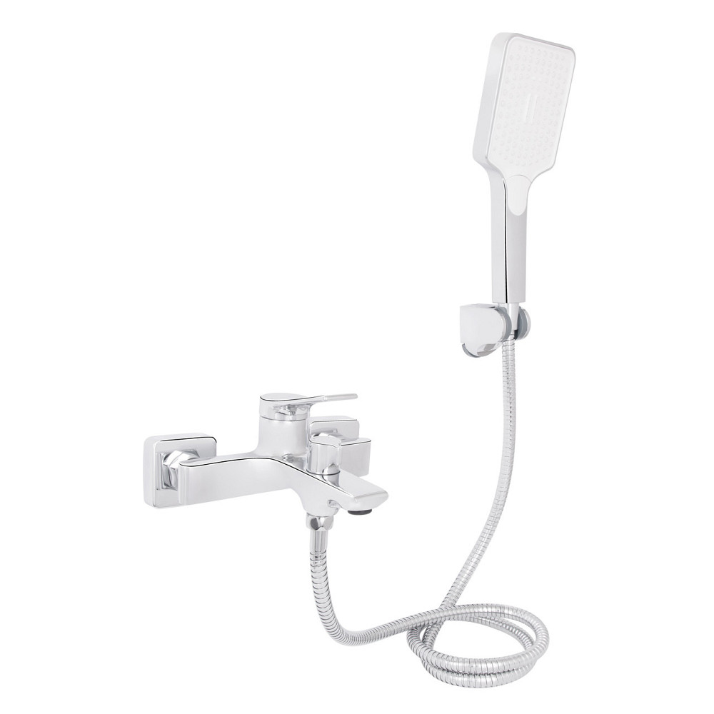 Змішувач для ванни Qtap Arvin з душовим гарнітуром QTARV259CRM48640 Chrome Київ - фото 1