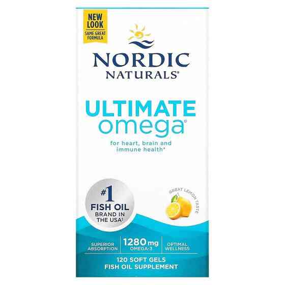 Рыбий жир Nordic Naturals Ultimate Omega 120 капсул Лимон Киев