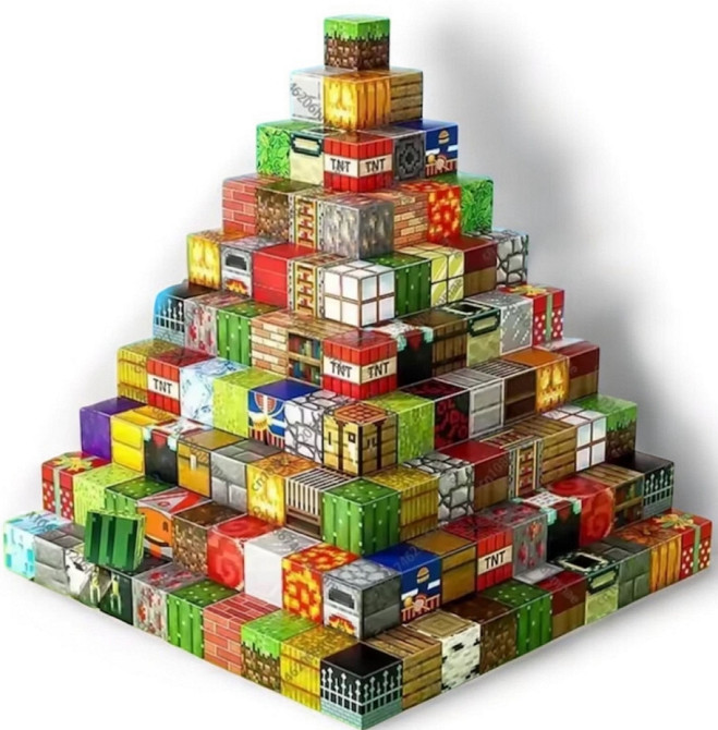 Майнкрафт магнітний дитячий конструктор 100 будівельних шт Minecraft. Харьков - изображение 8