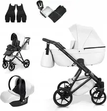 Дитяча коляска Mommo Harmony 3w1 Wielofunkcyjny Biała Eko Skóra Київ