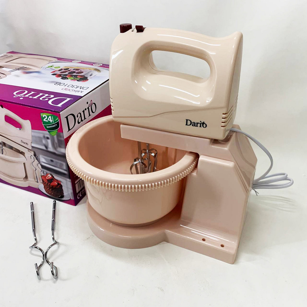 Мощный ручной миксер Dario, Хороший миксер кухонный миксер для взбивания яиц и крема FR-28 Львов - изображение 7