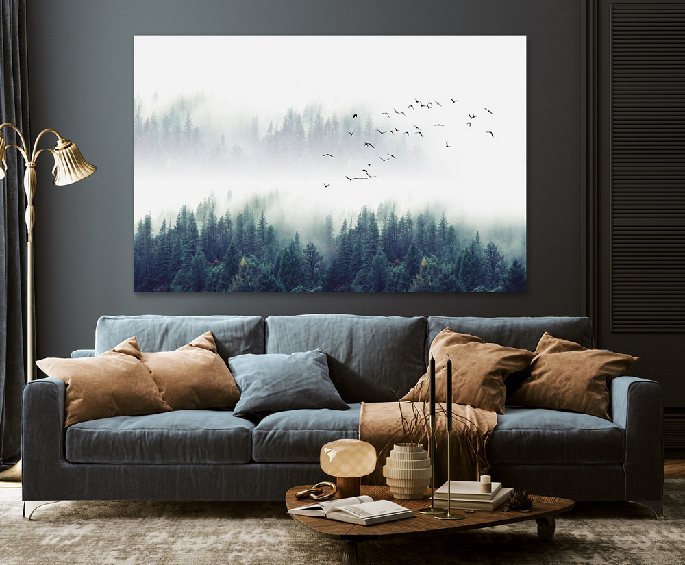Картина холст в гостиную / спальню  Природа Ліс     MLP_310 40x80 см Киев - изображение 3
