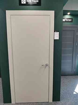 Двери экошпон, Полотно, серия PLATO (PLATO 01с) Светло-серый Киев