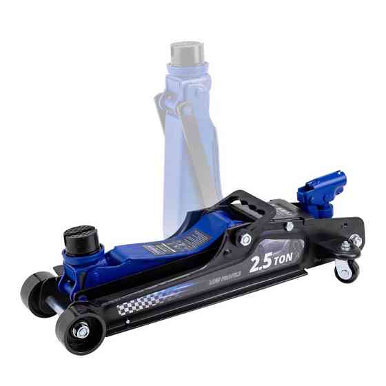 Домкрат 2,5т (85-385мм) гідравлічний підкатний низькопрофільний (посилений корпус, поворотна ручка 360°) Одеса