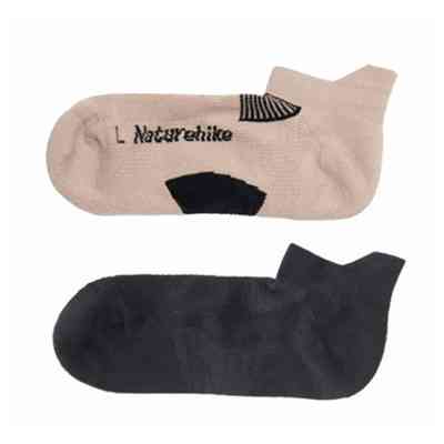 Шкарпетки Naturehike низькі NH21FS014 2 пари бежеві чорні L (6927595773161) Вінниця