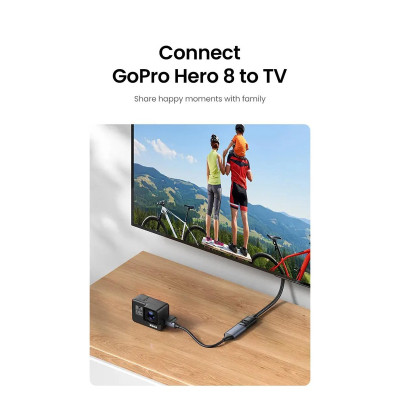 Кабель мультимедийный HDMI M to HDMI F 1.0m 8K HD151 black Ugreen (40447) Винница - изображение 7