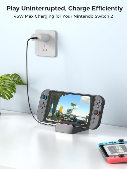 Док-станция для Switch TV для Nintendo Switch 2/1/OLED, портативная док-станция для Switch 2, дорожная база, HDMI 4K@60Hz Киев - изображение 9