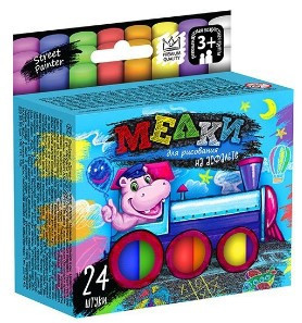 "Крейда для малювання на асфальті" тонка 24 шт укр (24), шт Київ - фото 1