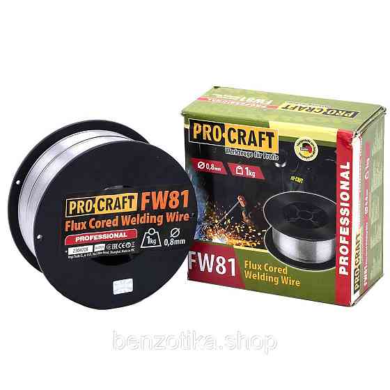 Флюсовий зварювальний дріт Procraft FW81 0.8 мм 1 кг Киев