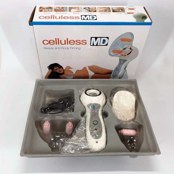 Массажер вакуумный антицеллюлитный Celluless MD NEW вакуумно-роликовый эффективный массажер Целлюлес EV-84 Львов - изображение 10